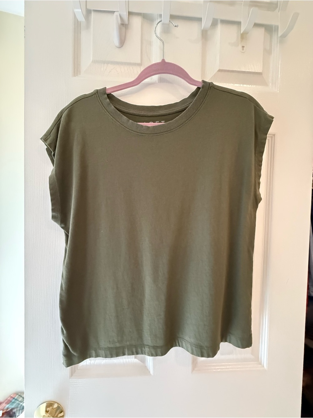 LOFT Olive Green Sleeveless Tank Top